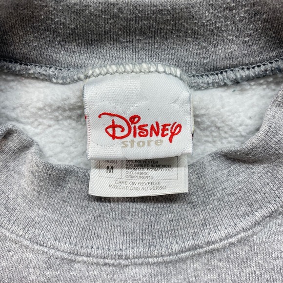Disney Store Sweatshirt Womens Medium Gray Mickey Mouse Embroidered Crewneck - Picture 2 of 8